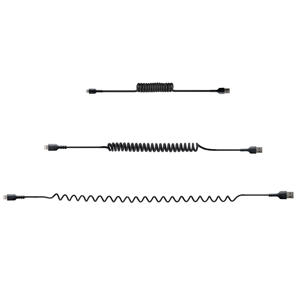 StarTech.com Câble USB vers Lightning 50cm Certifié MFi, Noir, Fibre Aramide