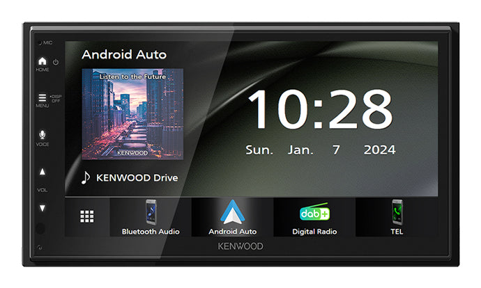 Kenwood DMX6523DABS récepteur multimédia de voiture Noir Wifi Bluetooth