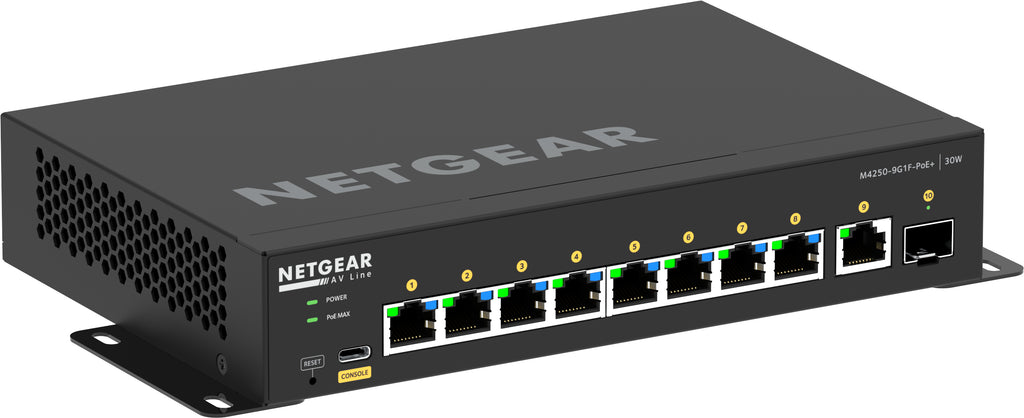 NETGEAR GSM4210PD Switch Gigabit Ethernet Géré L2/L3 PoE Noir