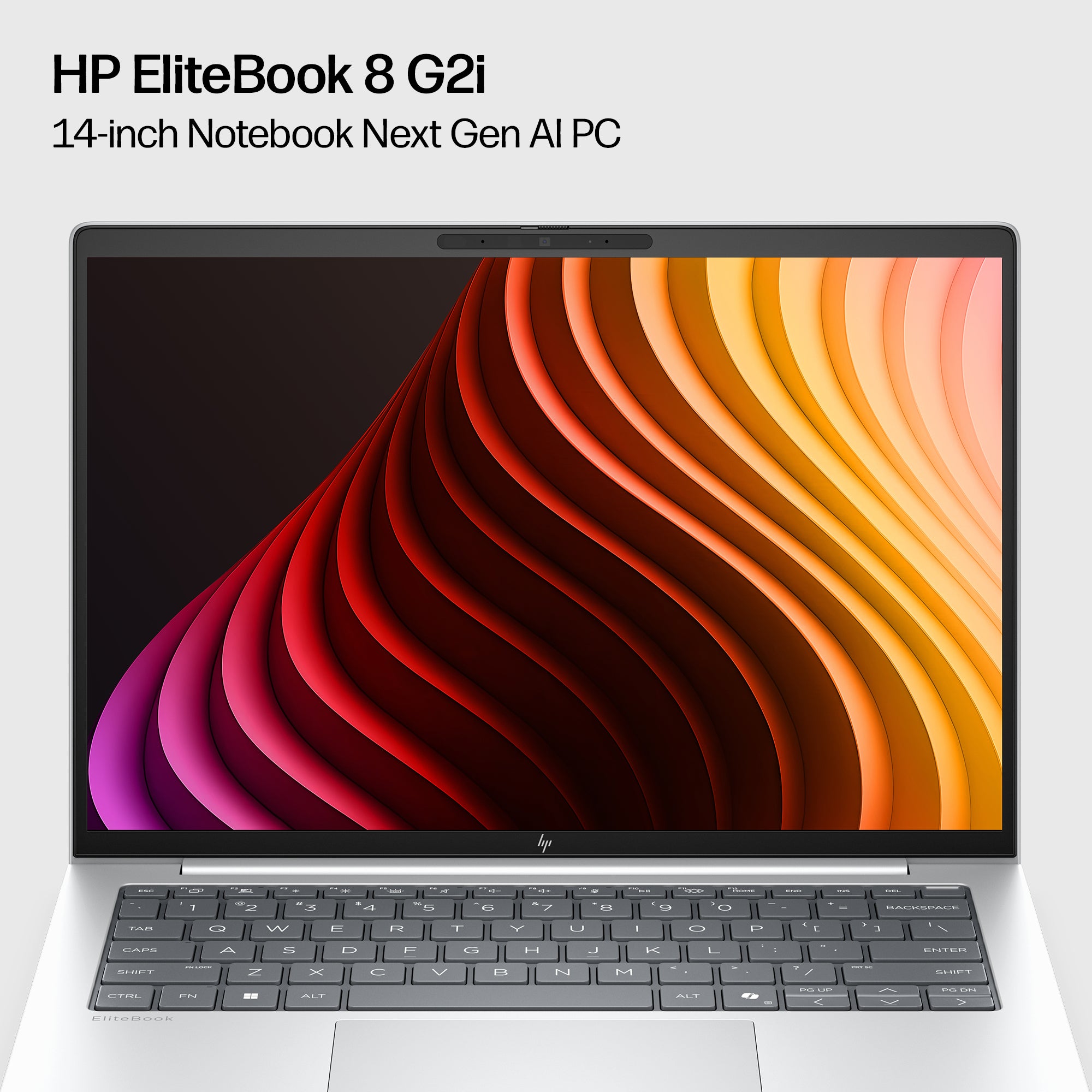 HP EliteBook 8 G2i Next Gen AI PC Copilot+ PC Intel Core Ultra 5 325 Laptop 35.6 cm (14") WUXGA 16 GB DDR5-SDRAM 512 GB SSD Wi-Fi 7 (802.11be) Windows 11 Pro Silver