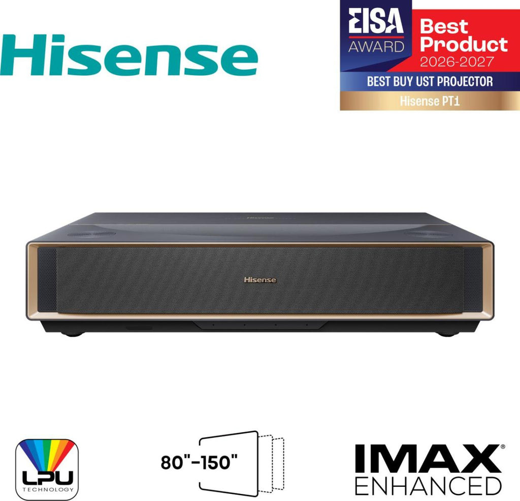 Hisense PT1 Projecteur à focale ultra courte UHD 4K (3840x2160) Compatibilité 3D Noir