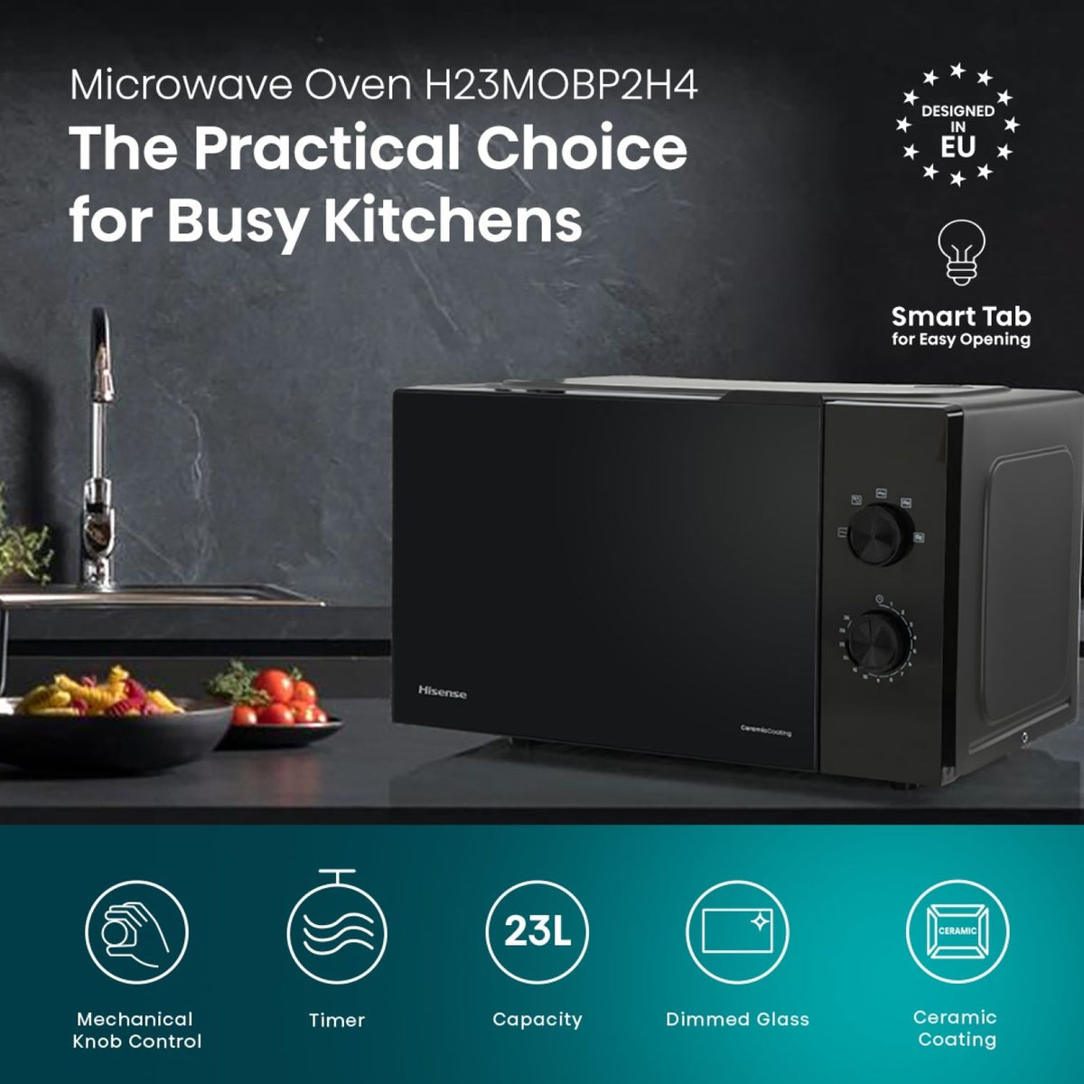 Hisense Micro-ondes gril 23L H23MOBP2HG4