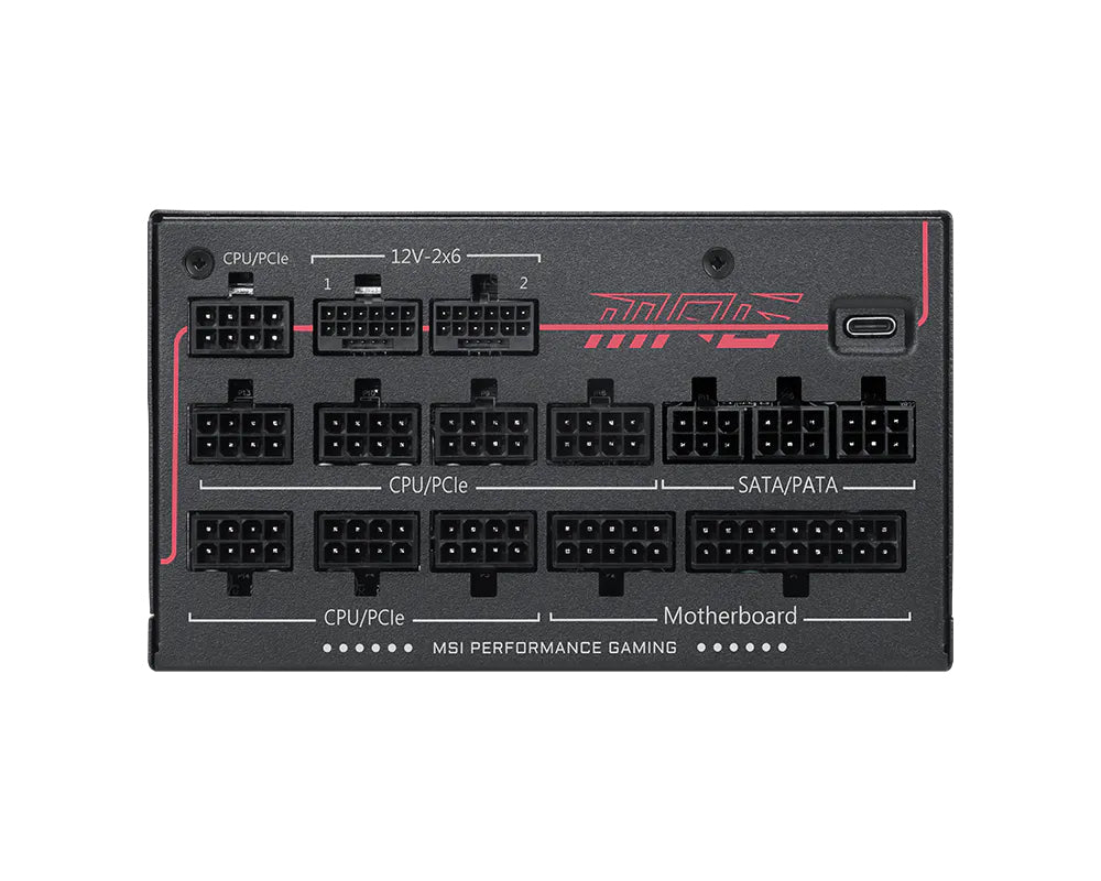 MSI MPG Ai1300TS PCIE5 unité d'alimentation d'énergie 1300 W 24-pin ATX ATX Noir