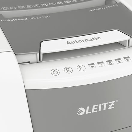 Leitz 80140000 Destructeur de Papier Micro-broyage, 44L, 55 dB, Gris et Blanc