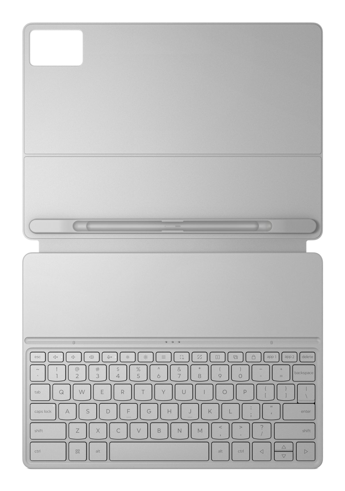 Lenovo ZG38C07509 clavier pour tablette Pogo Pin Gris