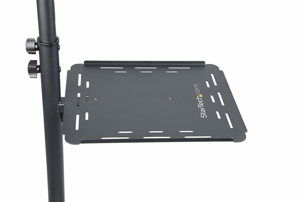 StarTech.com Table Vidéoprojecteur et Ordinateur Portable, Support Robuste 2 Étagères, Ajustable en Hauteur, Chariot Mob