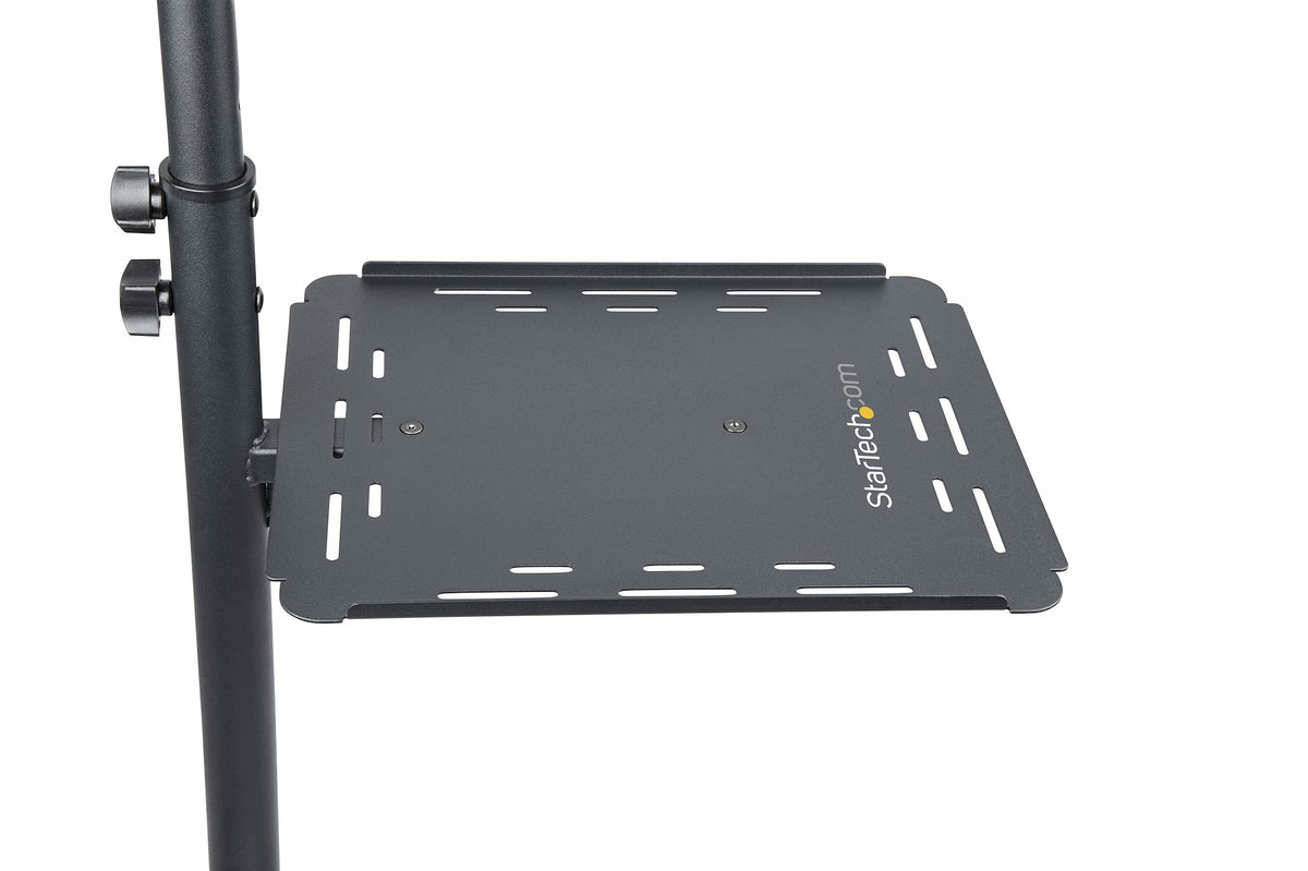 StarTech.com Table Vidéoprojecteur et Ordinateur Portable, Support Robuste 2 Étagères, Ajustable en Hauteur, Chariot Mob
