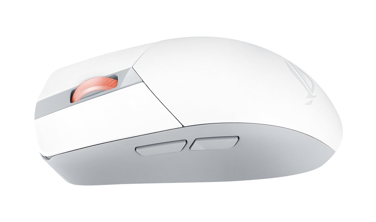 ASUS ROG Strix Impact III Wireless Souris Gaming Ambidextre, Optique 36000 DPI, RF sans fil et Bluetooth, Blanc
