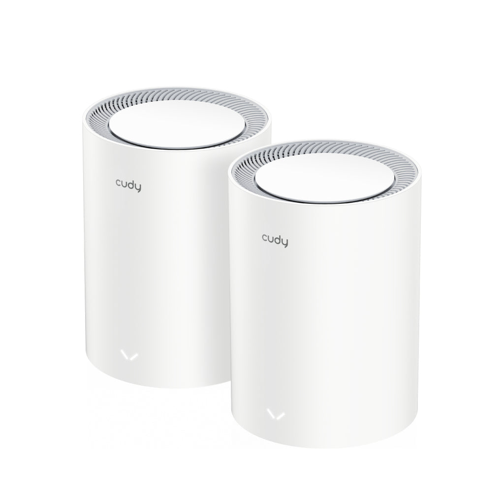 Cudy M3000(2-PACK) V2.0 système Wi-Fi maillé Bi-bande (2,4 GHz / 5 GHz) Wi-Fi 6 (802.11ax) Blanc Interne