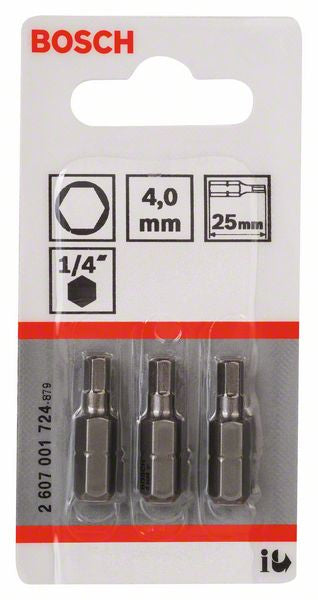 Bosch Bosch 2 607 001 724 embout de tournevis 3 pièce(s)