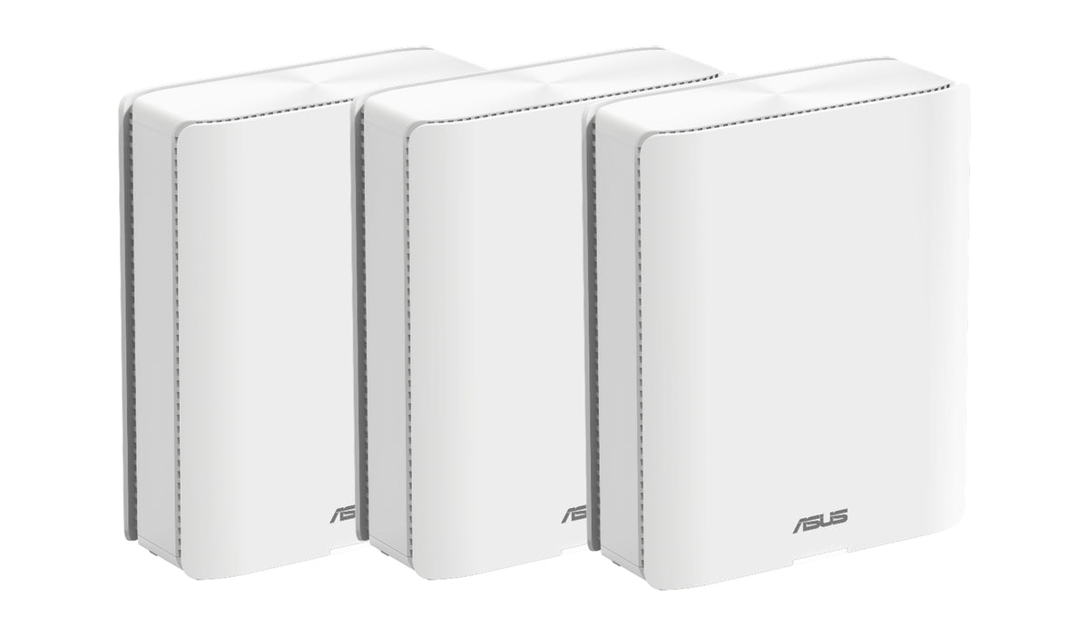 ASUS BQ16 Routeur Wi-Fi 7 Tri-bande (2,4 GHz / 5 GHz / 6 GHz) 802.11be, Blanc, 3 Antennes Internes