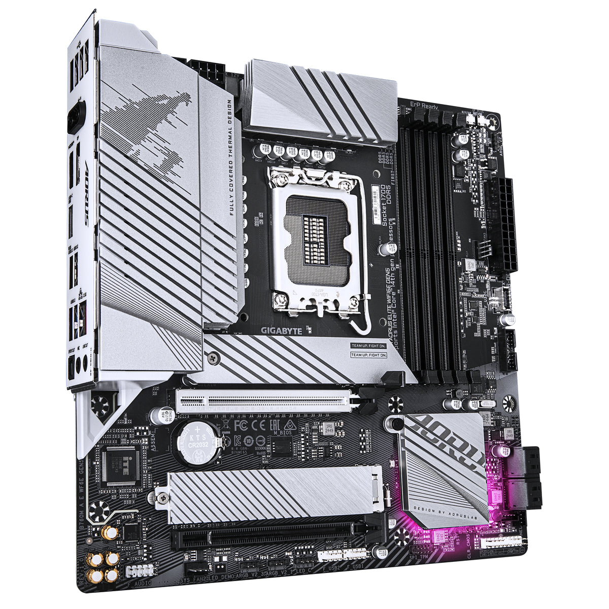 GIGABYTE B760M AORUS ELITE WIFI6E GEN5 Carte Mère DDR5 Intel Core 14e Génération
