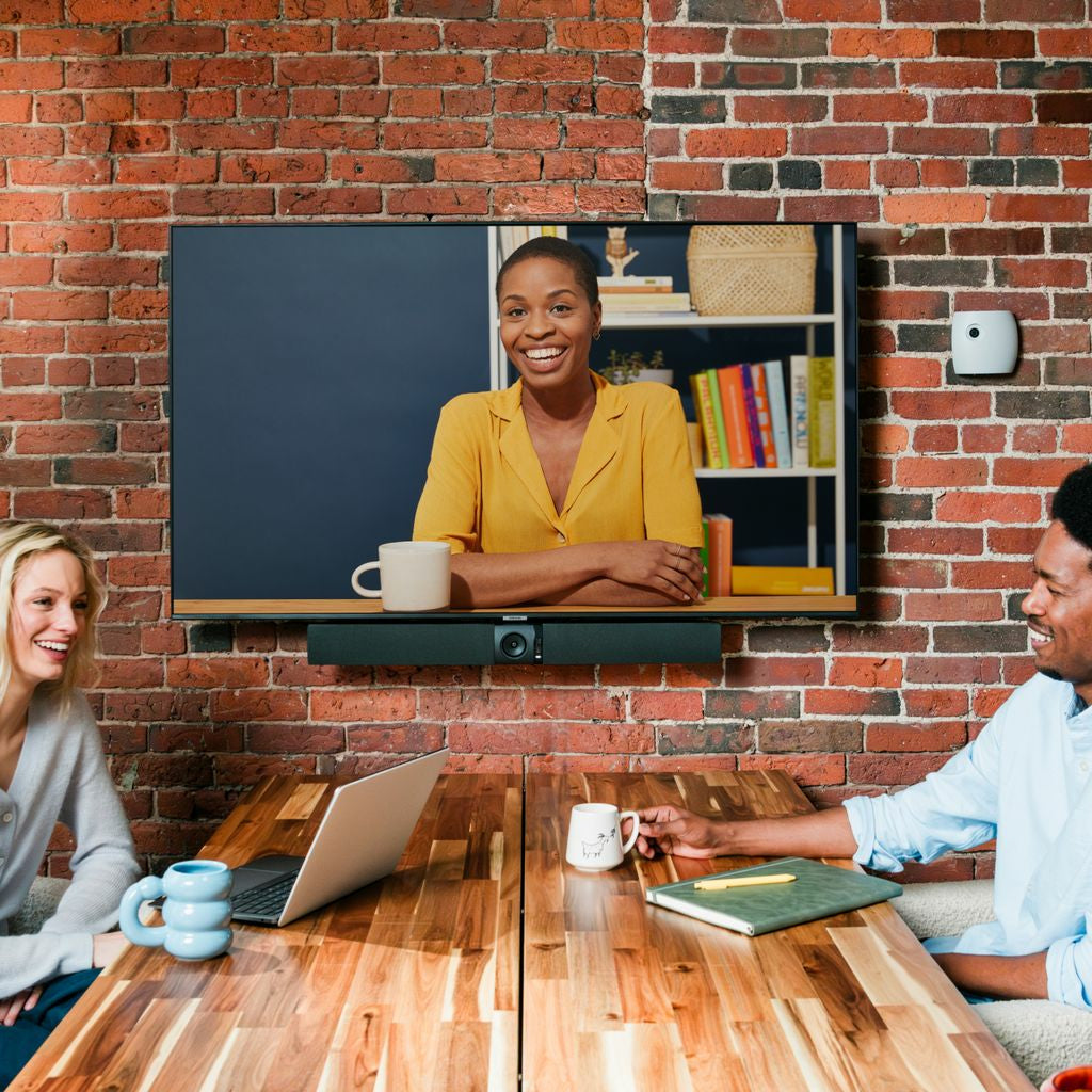 Owl Labs Appareil de visioconférence Owl Bar – Barre de visioconférence 4K avec focalisation sur l'intervenant (ajoutez 