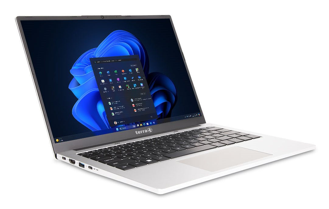 TERRA TERRA Mobile 1410R Intel® Core™ i5 i5-1334U Ordinateur portable 35,6 cm (14") WUXGA 16 Go DDR4-SDRAM 512 Go SSD Wi-Fi 6 (802.11ax) Windows 11 Pro Allemand Noir, Argent