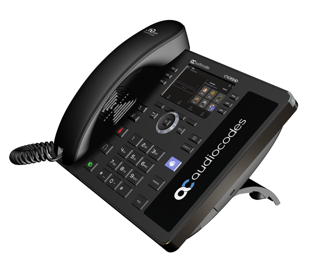 AudioCodes C435HD téléphone fixe Noir LCD