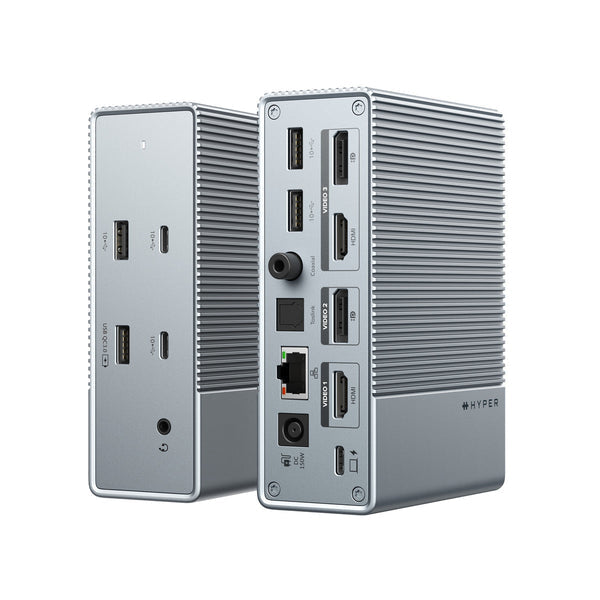 Targus HDG215-EUZ station d'accueil USB 3.2 Gen 2 (3.1 Gen 2) Type-C Argent