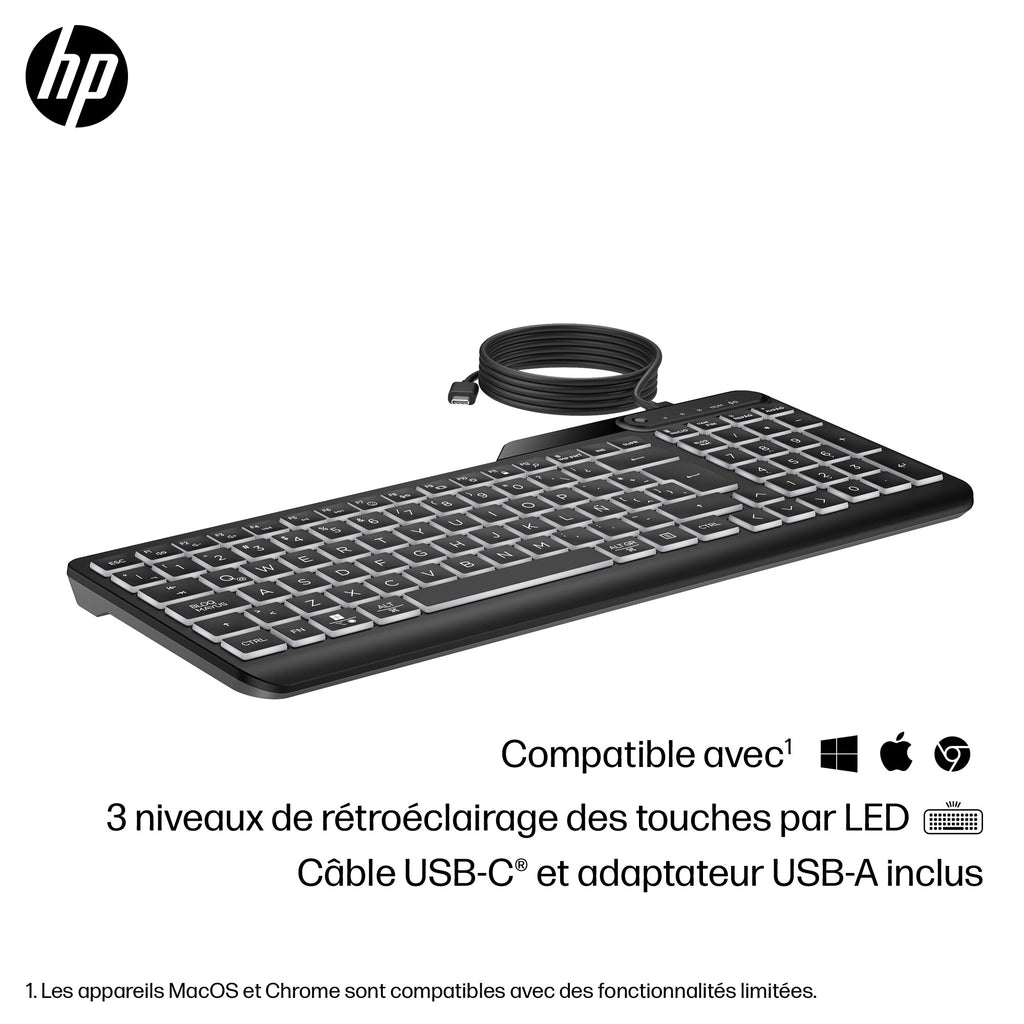 HP Clavier filaire rétroéclairé 400