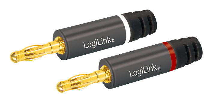 LogiLink CA1212 connecteur de fils Banana Gris