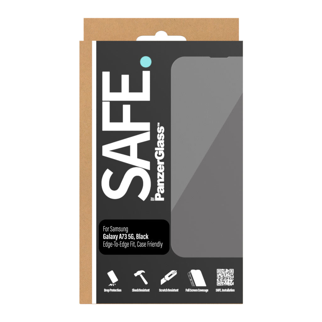 PanzerGlass SAFE Protection d'écran pour Samsung Galaxy A73 5G Case Friendly - Noir (SAFE95108)
