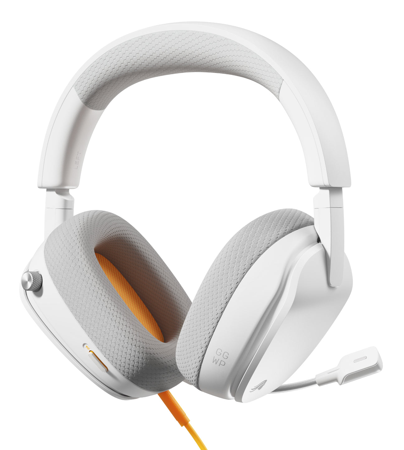 Glorious Gaming Glorious GHS Eternal - Casque gaming stéréo pour PC, PS5, PS4, Xbox, Switch. Transducteurs inclinés sur mesures, micro détachable 3,5 mm haute-clarté ajustable. Résistant, confort longue durée. Blanc