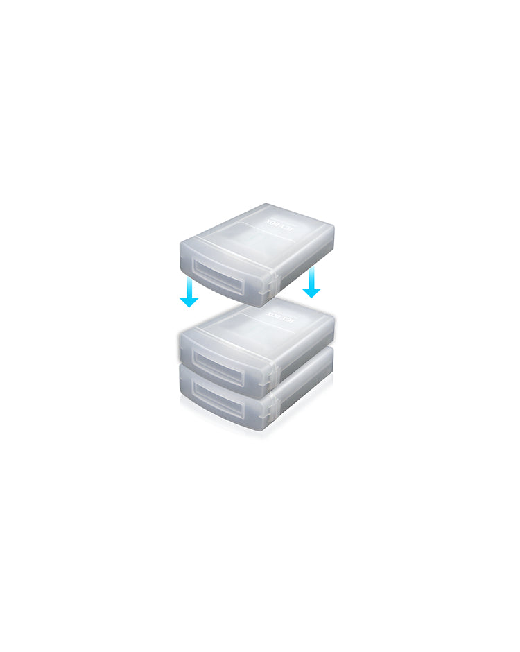 ICY BOX IB-AC602a Étui Plastique Translucide
