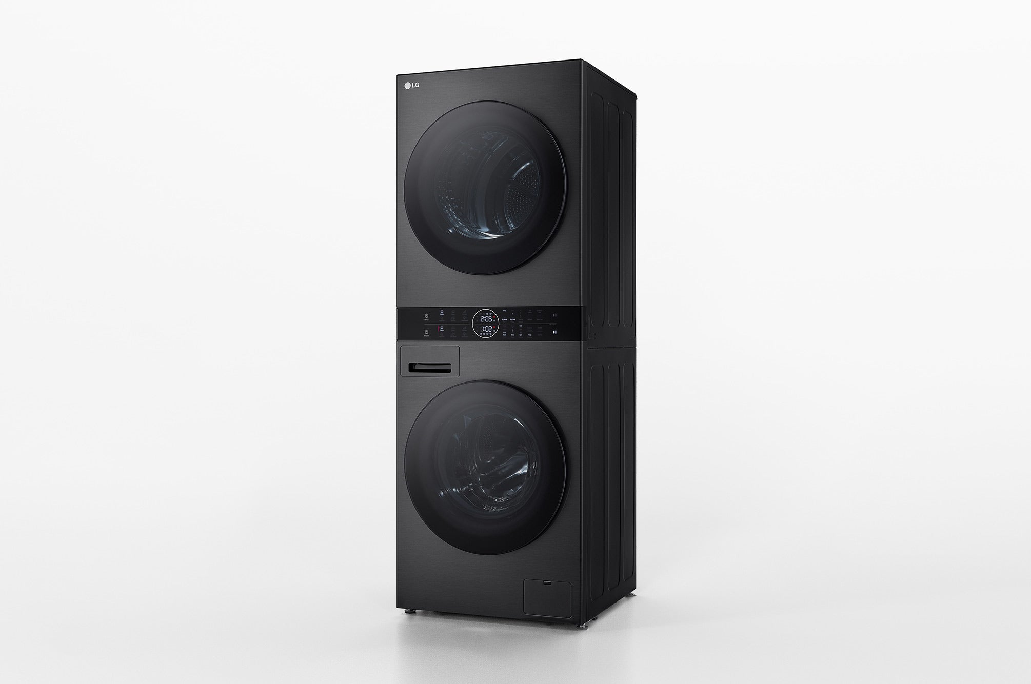 LG WT1210BBF machine à laver avec sèche linge Pose libre Charge avant Noir