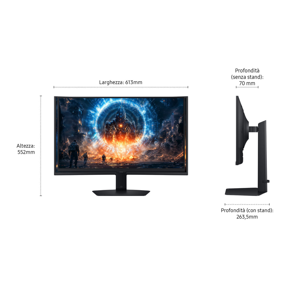 Samsung G60F écran plat de PC 68,6 cm (27") 2560 x 1440 pixels Quad HD LCD Noir
