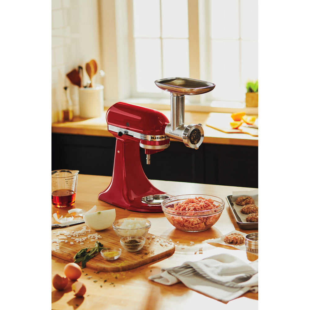 KitchenAid 5KSMMGA Hachoir à Aliments, Aluminium, Argent