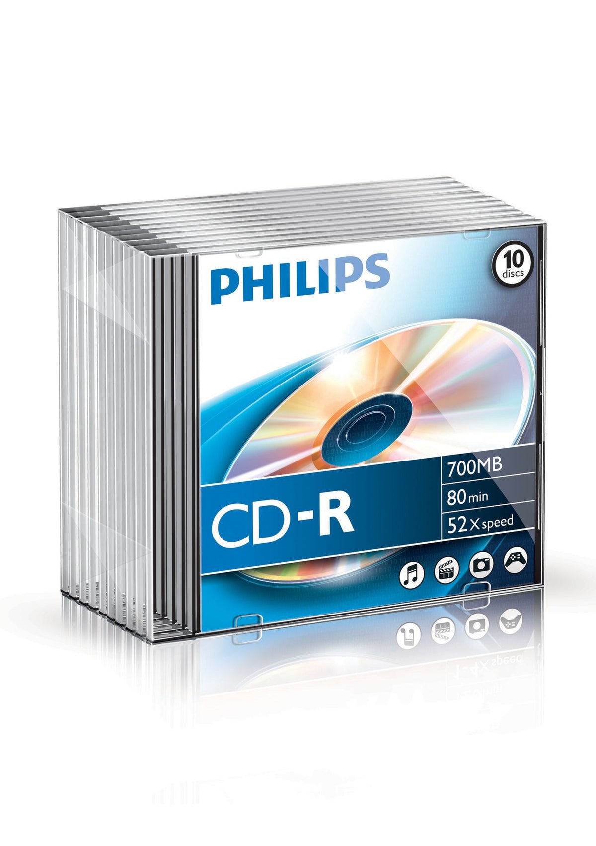 Philips CD-R CR7D5NS10/00, Supports d'enregistrement