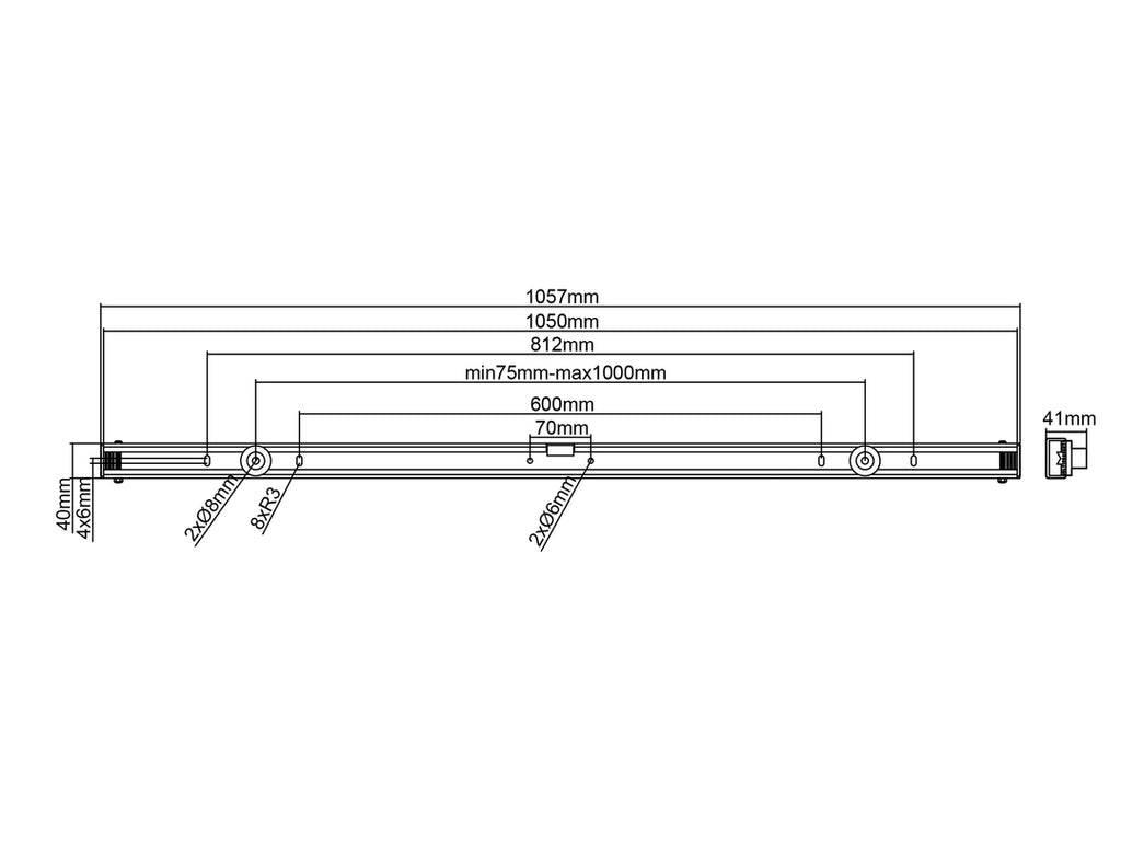 Multibrackets 1004 support pour téléviseur 2,16 m (85") Noir