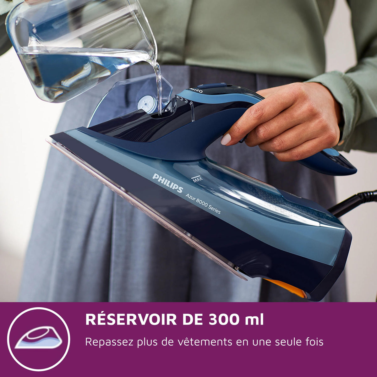 Philips Azur Série 8000 DST8020/20 Fer à Vapeur