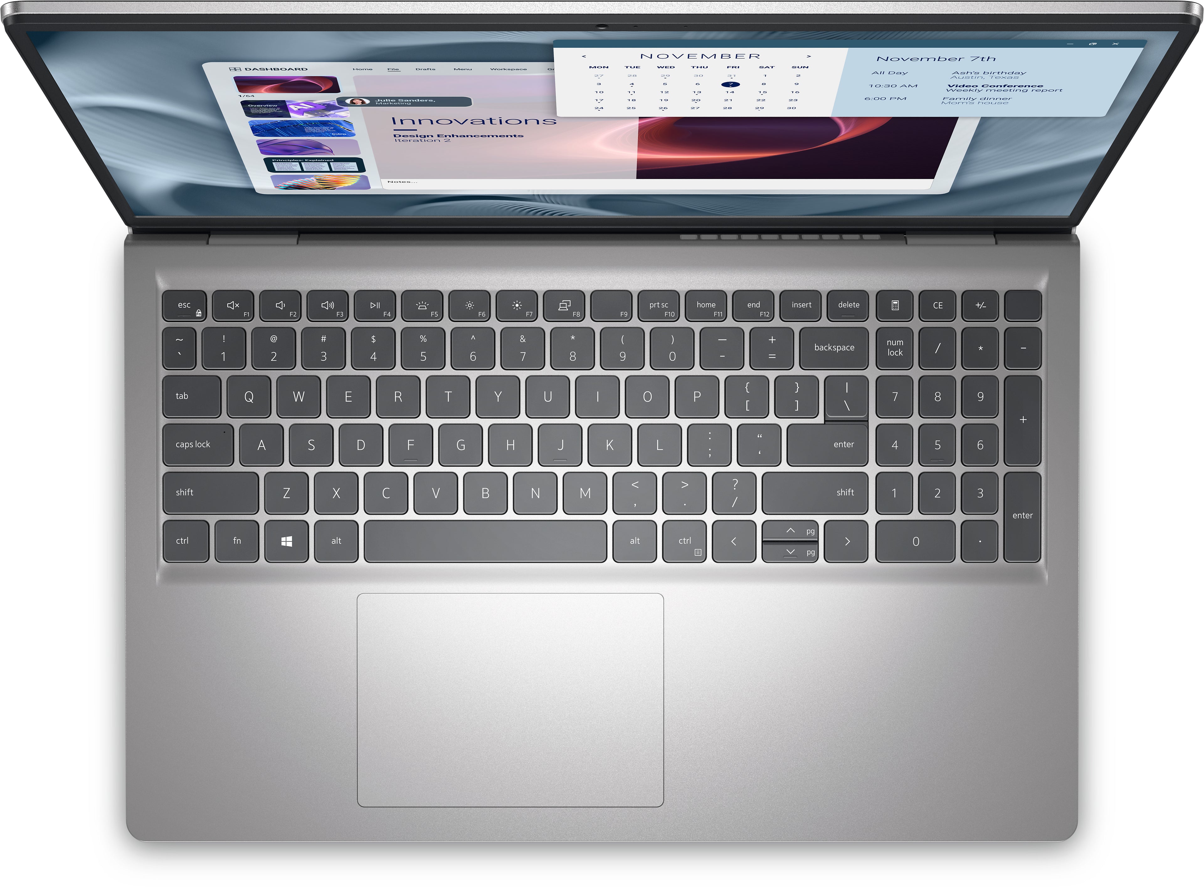 DELL Pro 15 Essential PV15250 Intel® Core™ i7 i7-1355U Ordinateur portable 39,6 cm (15.6") Full HD 16 Go DDR5-SDRAM 512 Go SSD Wi-Fi 6 (802.11ax) Windows 11 Pro Allemand Platine, Argent