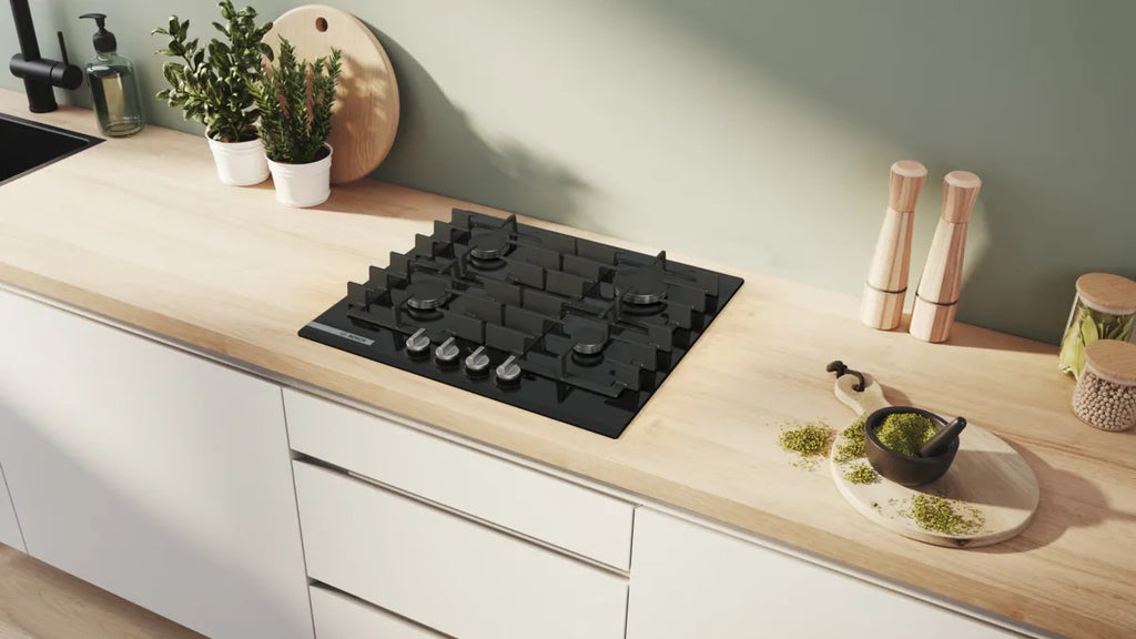 Bosch Bosch PRP6A6H40 plaque Noir Intégré 60 cm Gaz 4 zone(s)