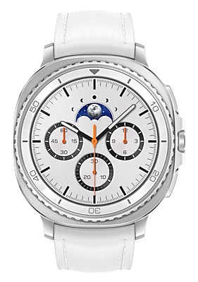 Samsung Galaxy Watch 8 Classic 3,3 cm (1.3") AMOLED 46 mm Numérique 438 x 438 pixels Écran tactile 4G Argent Wifi GPS (satellite)