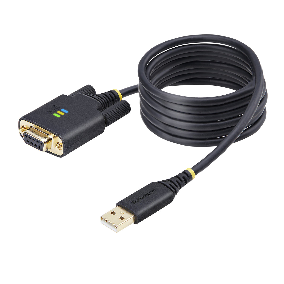 StarTech.com Câble Adaptateur USB vers Série Null Modem 2m, FTDI, USB-A vers DB9 RS232