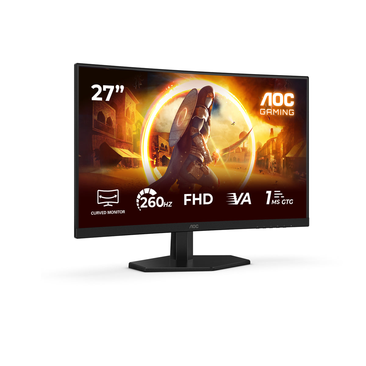 AOC Gaming C27G42ZE 27 Fast VA 1920 x 1080 (Full HD) HDMI DisplayPort 240Hz - vue 2