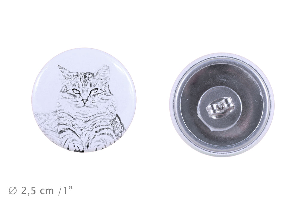 Siberian - earrings with a beloved cat, own photo, perfect gadget for cat lovers from the Art.-Dog brand.