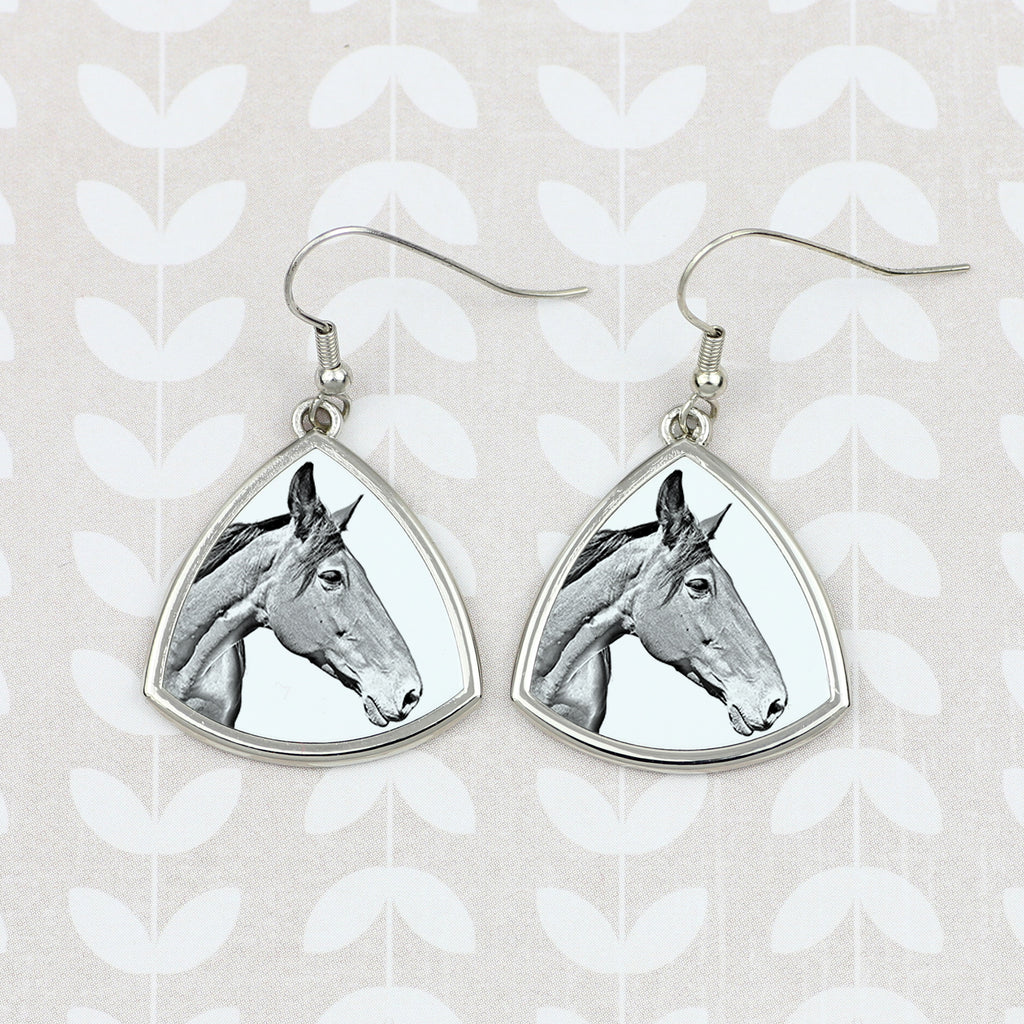 Australian Stock Horse - earrings with a horse, hanging earrings with a picture, personalized jewelry with Art-Dog brand print