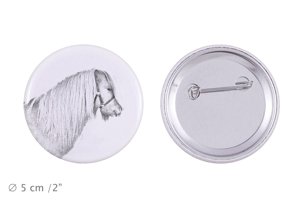 Shetland Pony - magnet with a horse, a unique imprint of the Art-Dog horse brand