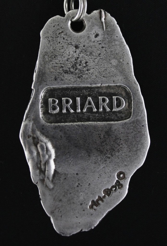 Briard, Berger de Brie I - necklace with a dog, dog pendant on a silver chain, unique jewelry from the Art-Dog brand