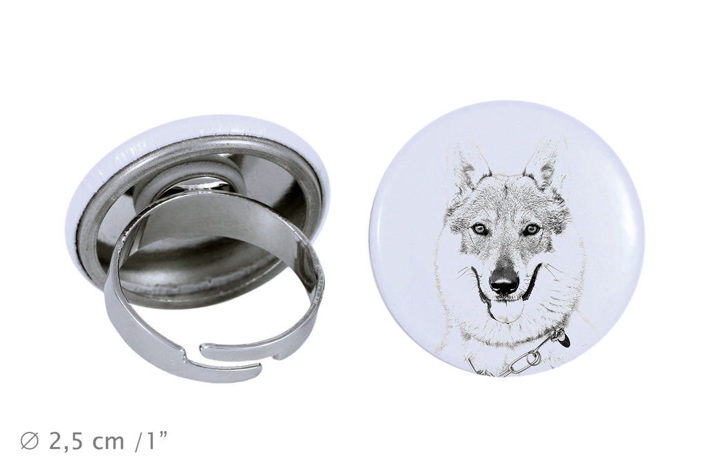 Czechoslovakian Wolfdog, Czechoslovak Vlcak - women's jewelry with a dog portrait, handmade product, possibility to add your own photo, Art-Dog brand