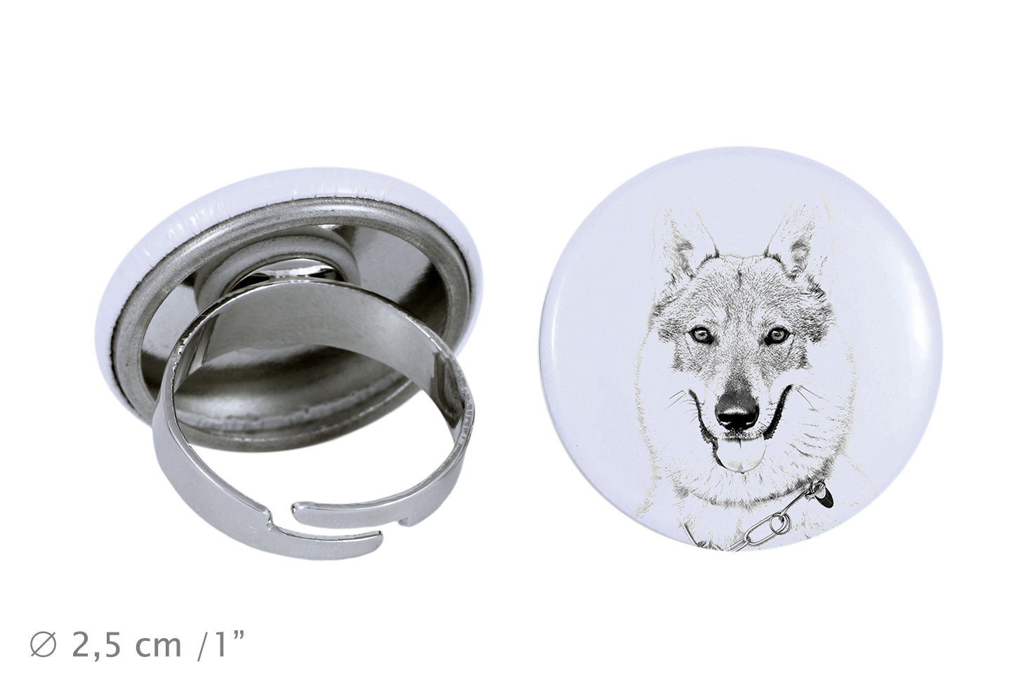 Czechoslovakian Wolfdog, Czechoslovak Vlcak - women's jewelry with a dog portrait, handmade product, possibility to add your own photo, Art-Dog brand