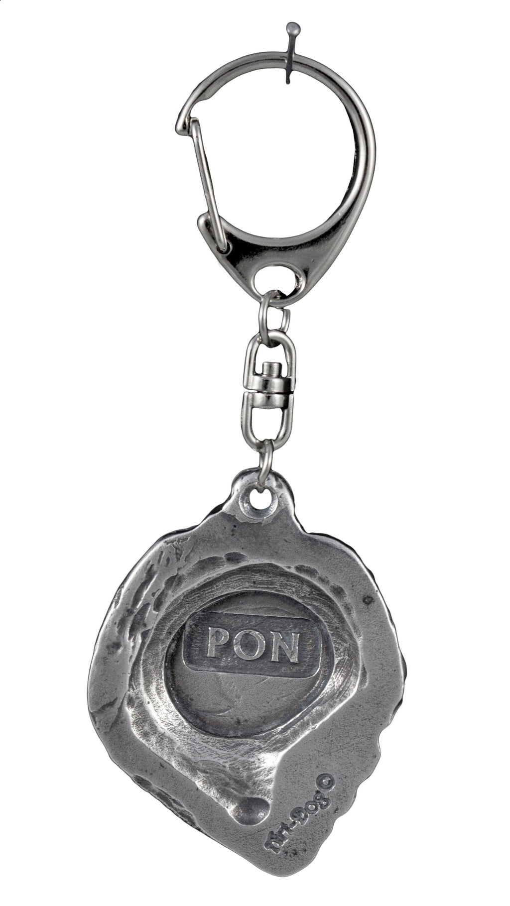 Polish Lowland Sheepdog, PON, Valee Sheepdog - Silver-plated key ring with dog, handbag decoration, backpack pendant by Art-Dog brand