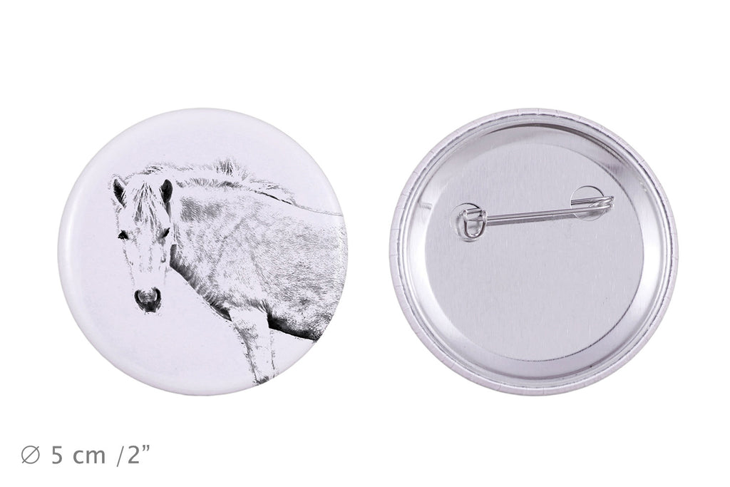 Fjord Horse - magnet with a horse, a unique imprint of the Art-Dog horse brand