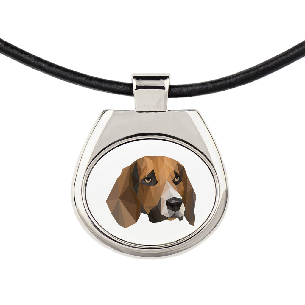 Beagle - necklace with a geometric design and the inscription "Art-Dog"