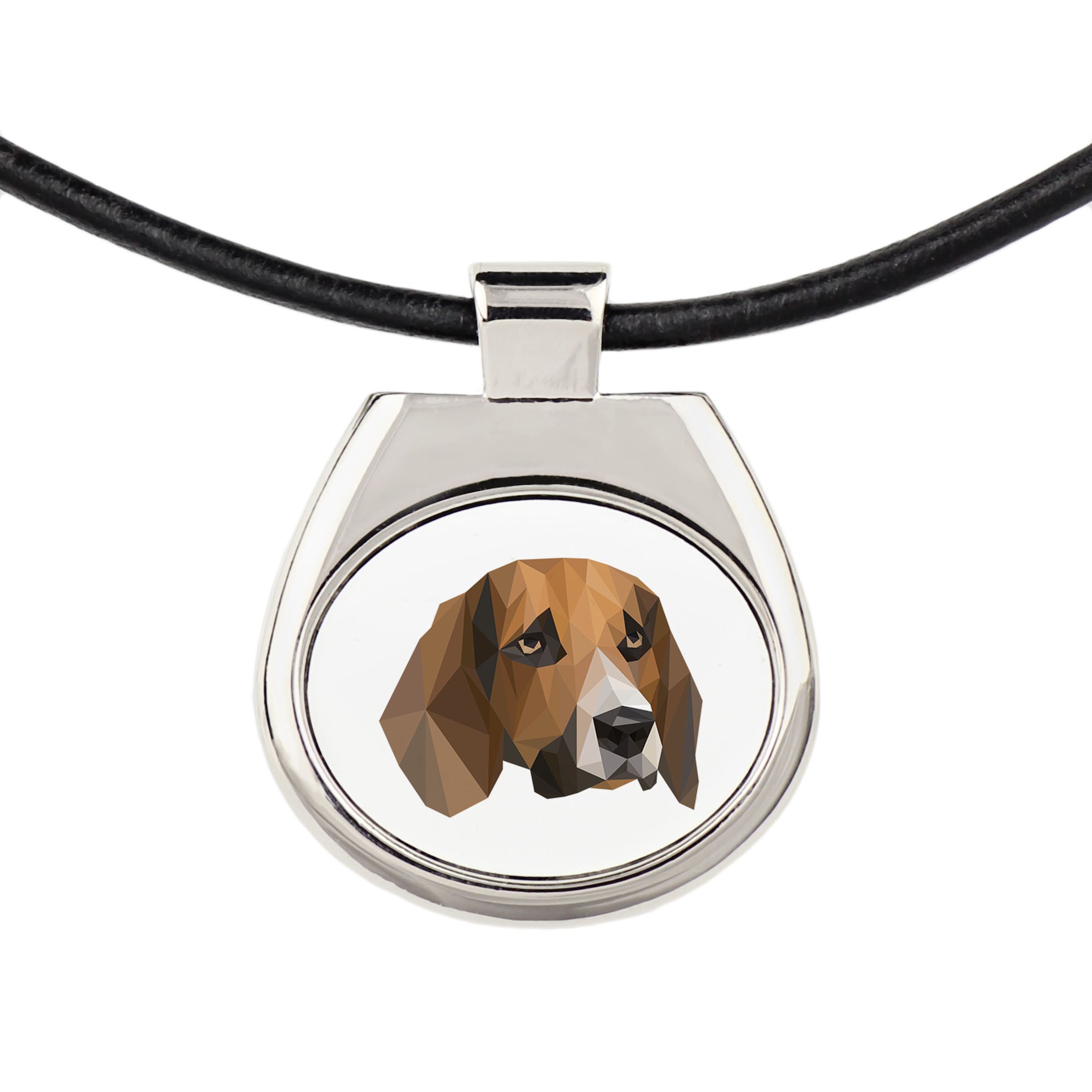 Beagle - necklace with a geometric design and the inscription "Art-Dog"
