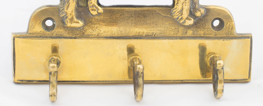 Hovawart, Hovie - key holder with a dog, brass handle for dog accessories, an elegant decoration for the hallway from the Art-Dog brand.