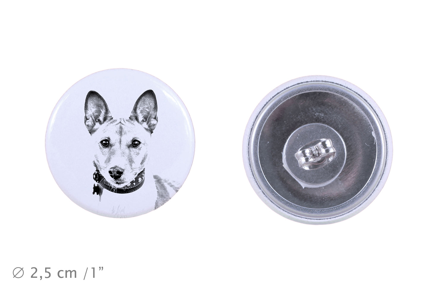 Basenji, African bush dog, Congo dog - unique dog earrings, your pet on a keychain, Art-Dog's own brand