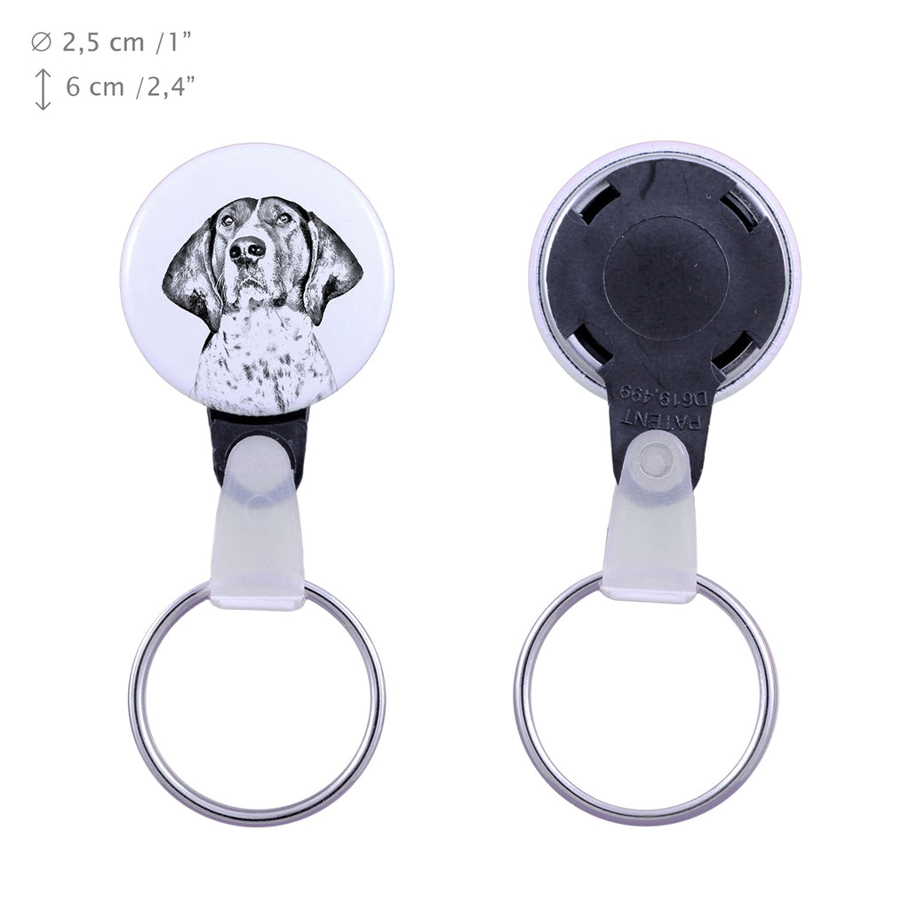 Treeing Walker Coonhound - keychain with a dog portrait, pendant with the brand's own Art-Dog graphics