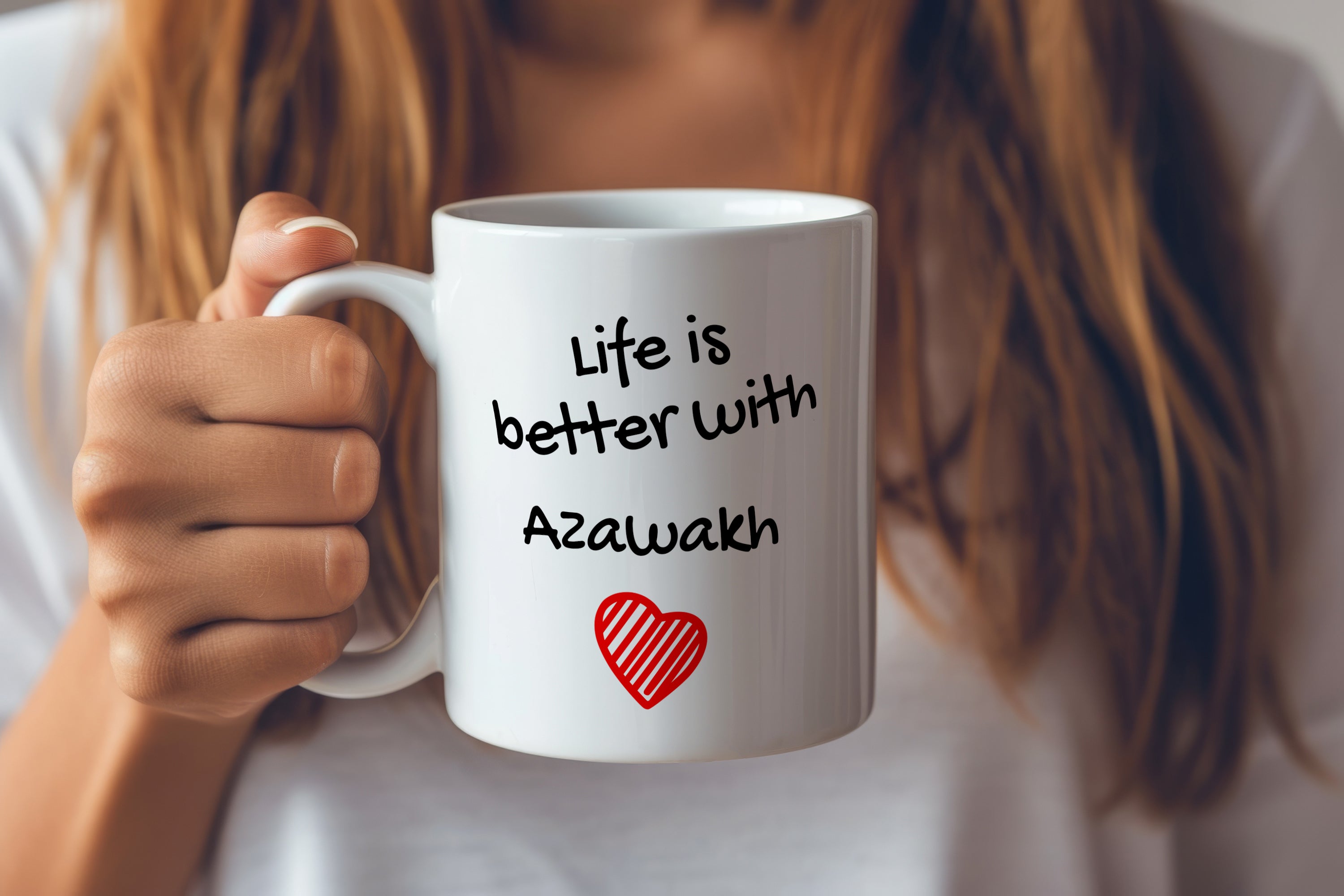 Azawakh, Tuareg Sloughi - cup with a dog, cup with a photo, personalized gift from the Art-Dog brand
